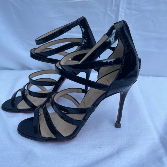 Christian Louboutin Mariniere Strappy High Heels Sandals - Picture 5 of 12